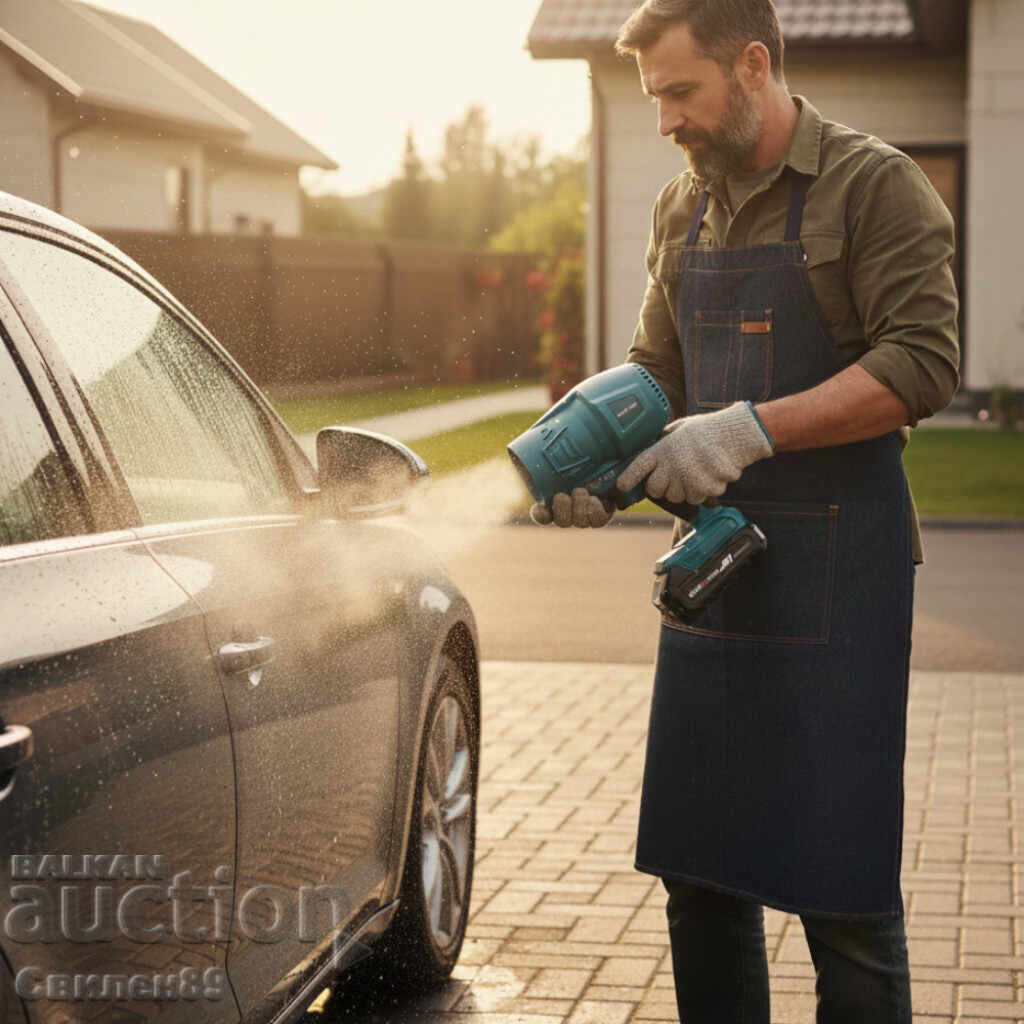 Livrarea Suflantă turbo cu acumulator 36V – Pistol de aer puternic cu 2 Livrarea Suflantă turbo cu acumulator 36V – Pistol de aer puternic cu 2