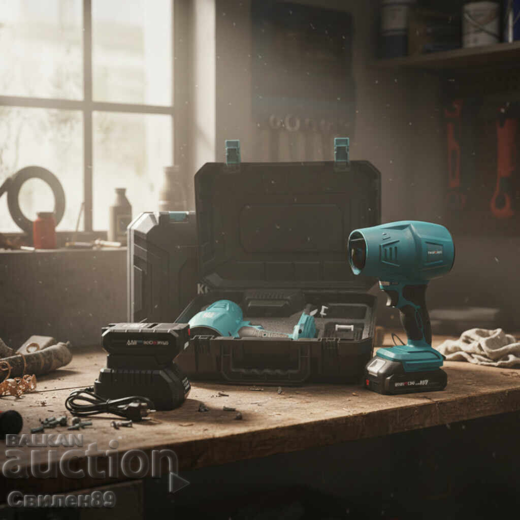 Suflantă turbo cu acumulator 36V – Pistol de aer puternic cu 2 - 7 Suflantă turbo cu acumulator 36V – Pistol de aer puternic cu 2 - 7