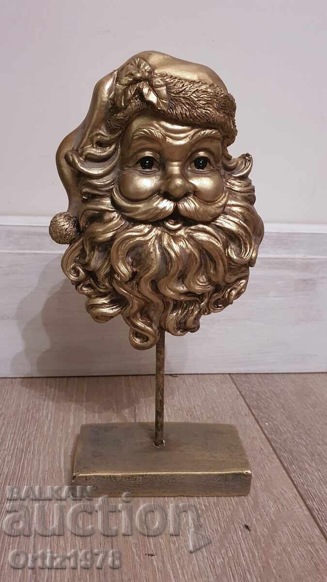 Доставка на Златен Дядо Коледа на стойка– 26см Доставка на Златен Дядо Коледа на стойка– 26см