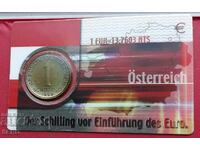 Австрия-монетна карта с 1 шилинг 1998