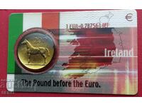 Ирландия-монетна карта с 20 пенса 1986