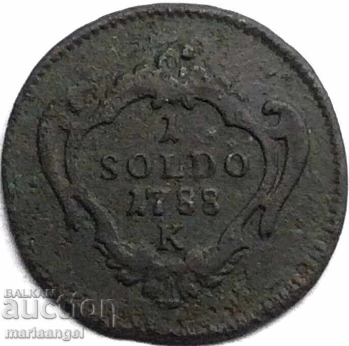 Gorizia 1 soldo 1788 Ιταλία Ιωσήφ Β' της Αυστρίας Gorizia 1 soldo 1788 Ιταλία Ιωσήφ Β' της Αυστρίας