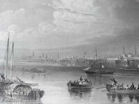 Χαρακτικό της πόλης του Βιδινίου το 1846