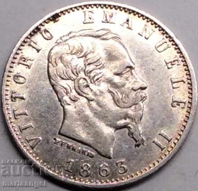 Италия 20 чентесими 1863 М - Милан сребро Патина с цена 39.00 лв. | € 19.94 Италия 20 чентесими 1863 М - Милан сребро Патина с цена 39.00 лв. | € 19.94