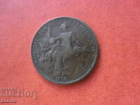 5 λεπτά 1913 Γαλλία