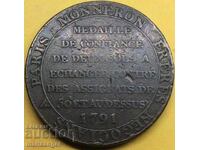 Franta 1791 2 sol Manneron Birmingham bronz