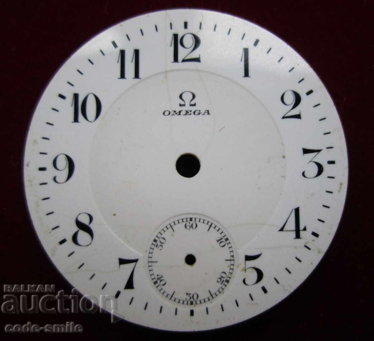 Livrarea Cadran vechi din porțelan pentru ceas Omega Livrarea Cadran vechi din porțelan pentru ceas Omega