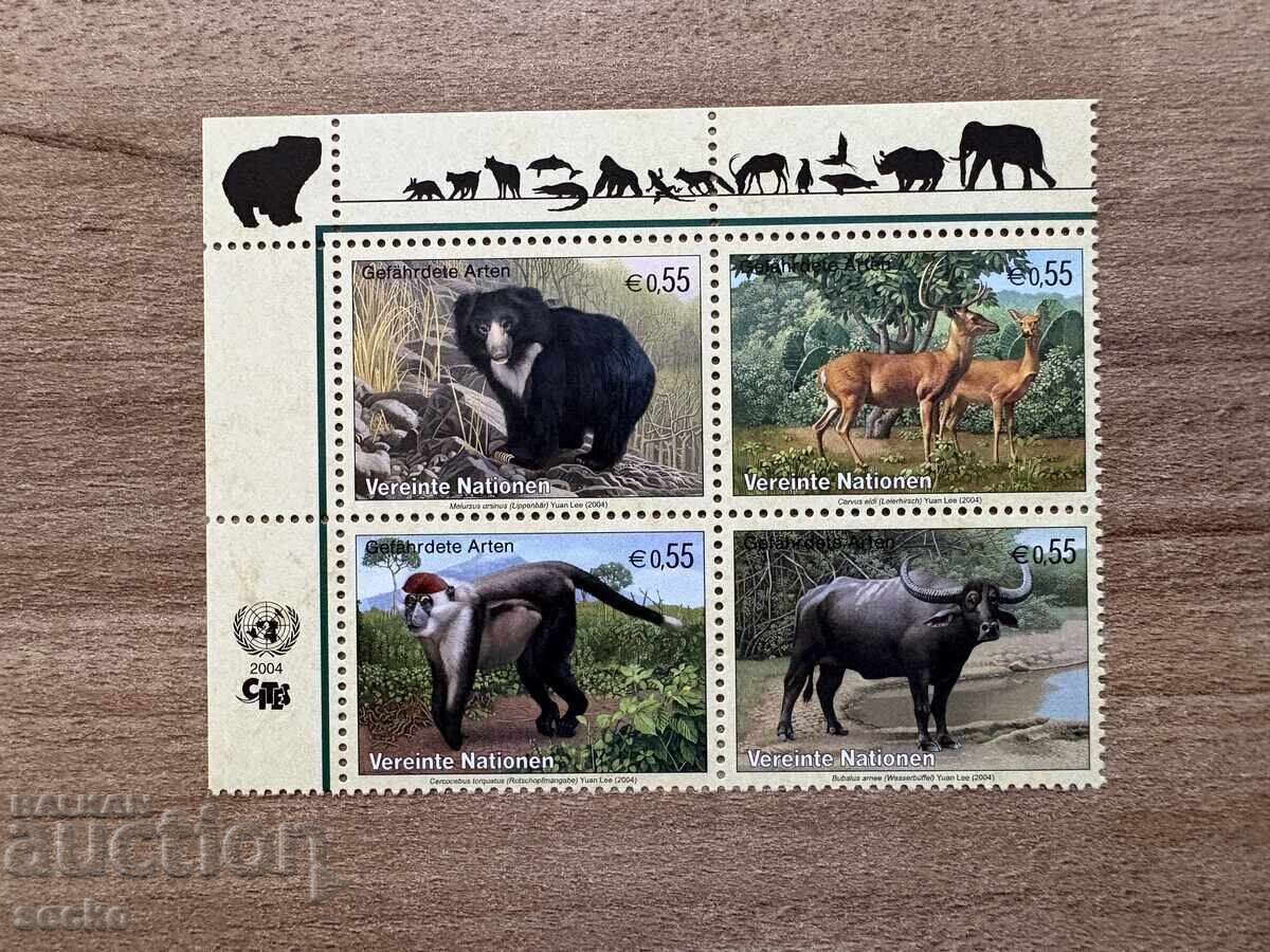 ONU Viena - Animale pe cale de dispariție (2004) MNH ONU Viena - Animale pe cale de dispariție (2004) MNH
