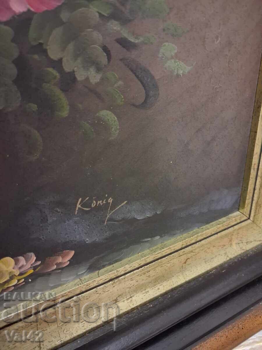 Licitație Tablou "Flori într-o vază" – König Licitație Tablou "Flori într-o vază" – König