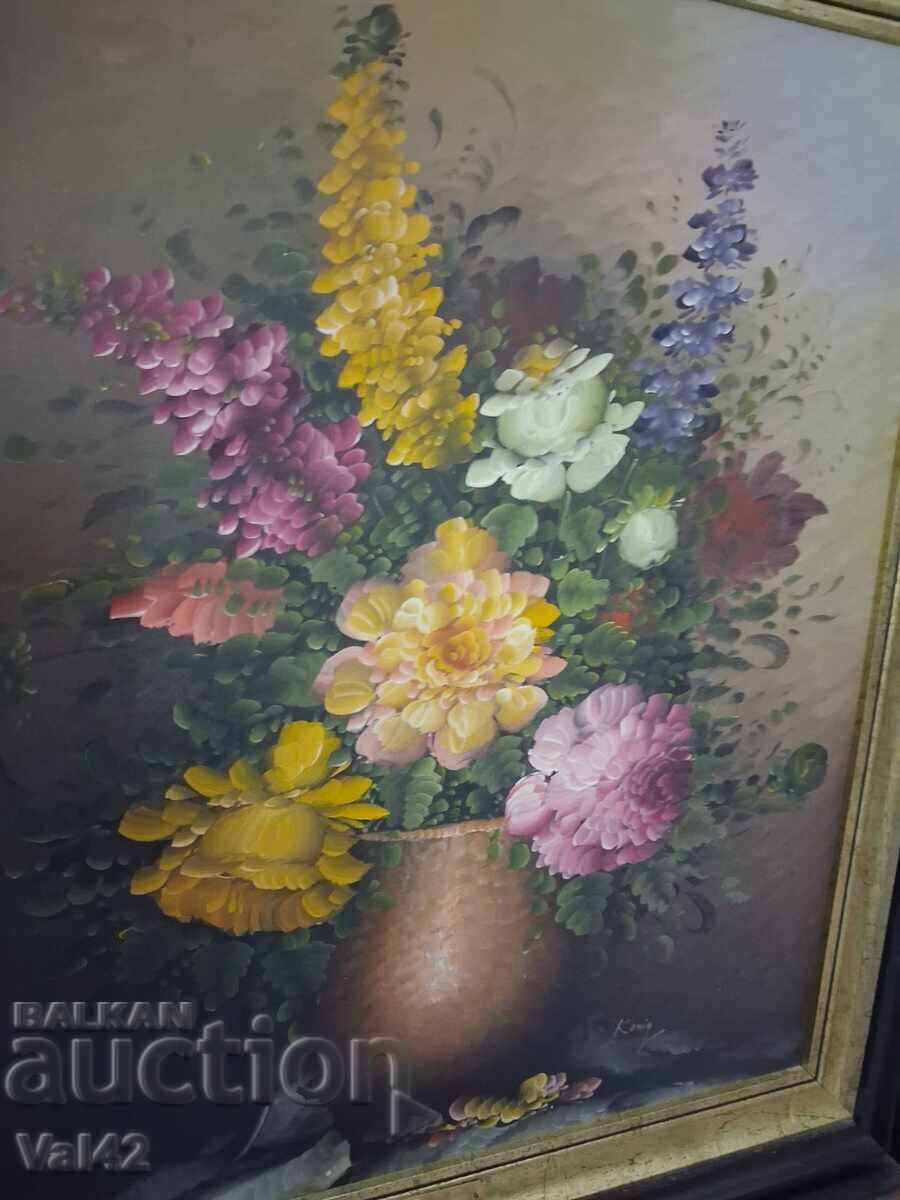 Tablou "Flori într-o vază" – König - 5 Tablou "Flori într-o vază" – König - 5