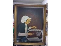 Painting "Lace Maker" - ERNA, 1977