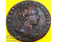 Olanda Austriacă 1 Liard 1745 1/2 Ord Maria Theresa