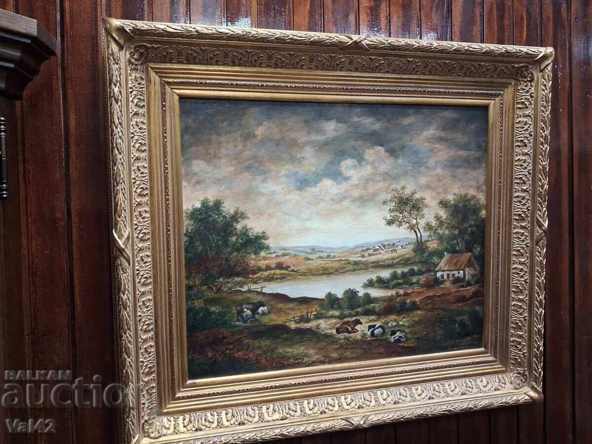 Peisaj pitoresc cu scenă pastorală - 5 Peisaj pitoresc cu scenă pastorală - 5