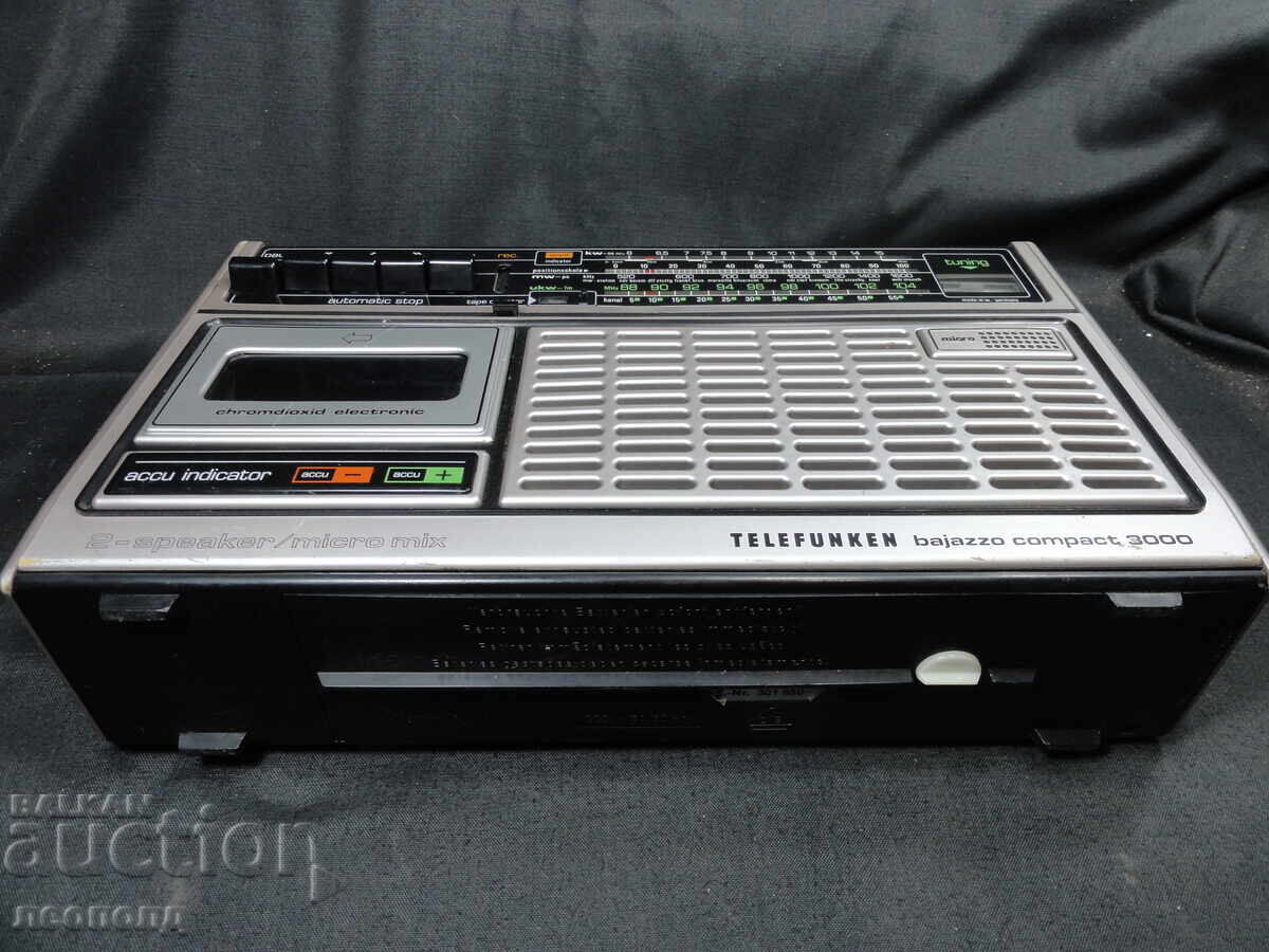 БЗЦ СТАР РЕТРО ТРАНЗИСТОР РАДИО КАСЕTОФОН TELEFUNKEN BAJAZZO - 5 БЗЦ СТАР РЕТРО ТРАНЗИСТОР РАДИО КАСЕTОФОН TELEFUNKEN BAJAZZO - 5