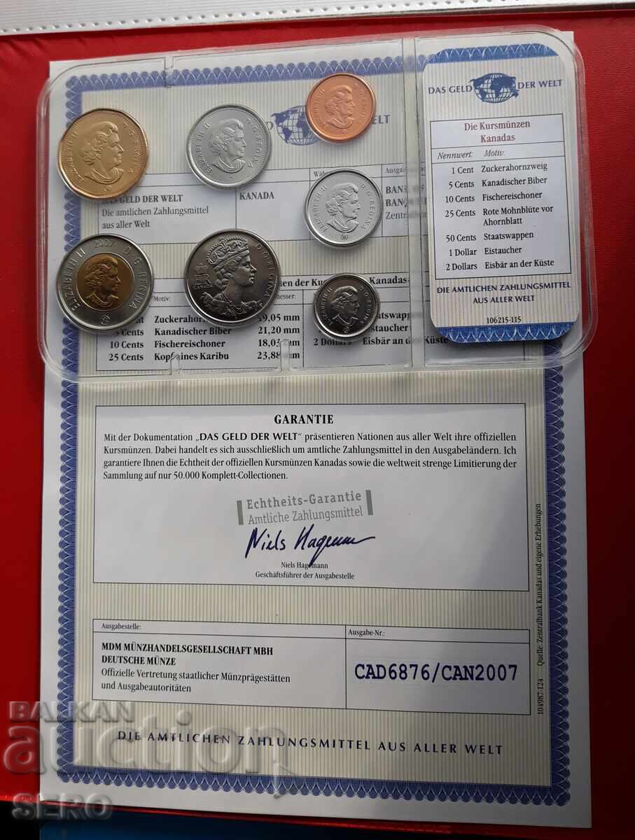 Аукцион Канада СЕТ 2002-2007 от 7 монети Аукцион Канада СЕТ 2002-2007 от 7 монети