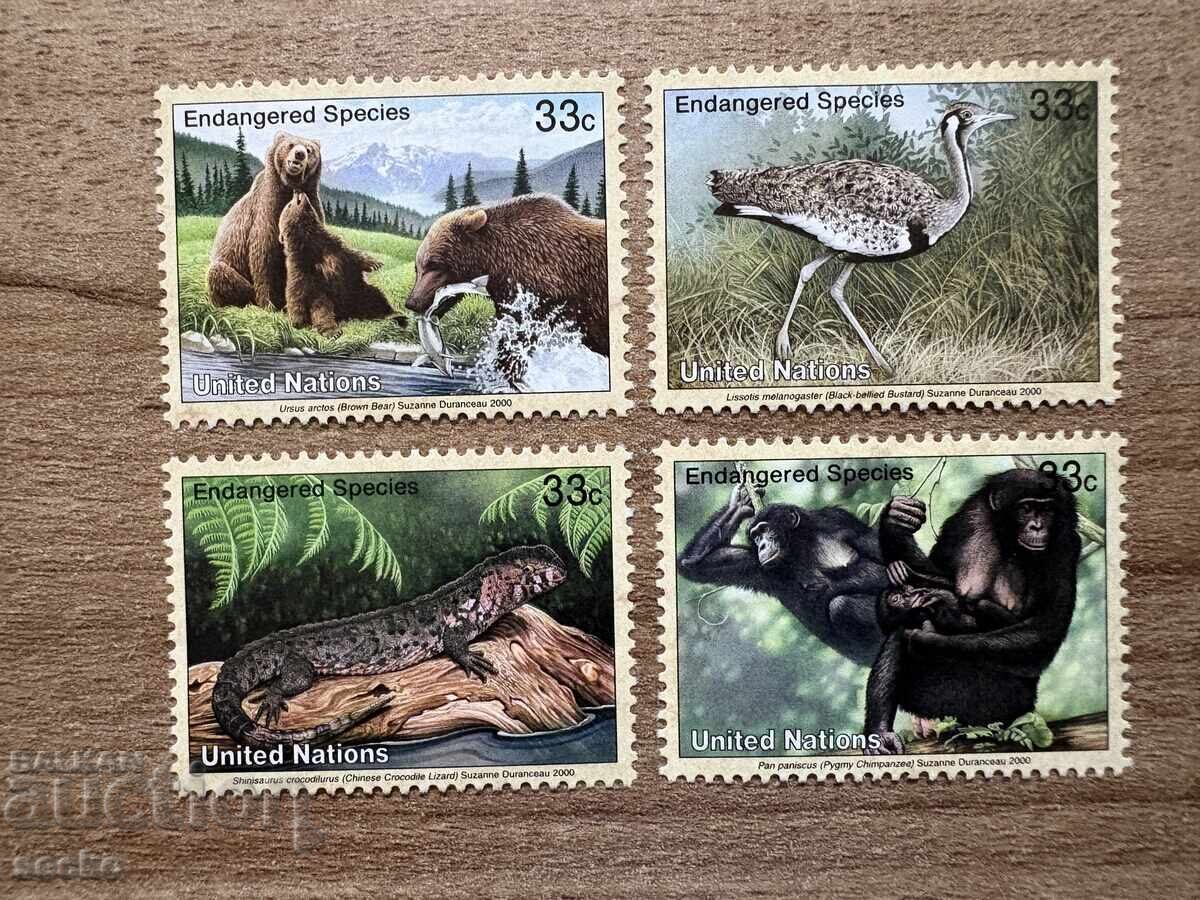 ΟΗΕ Νέα Υόρκη - Απειλούμενα Είδη (2000) MNH ΟΗΕ Νέα Υόρκη - Απειλούμενα Είδη (2000) MNH