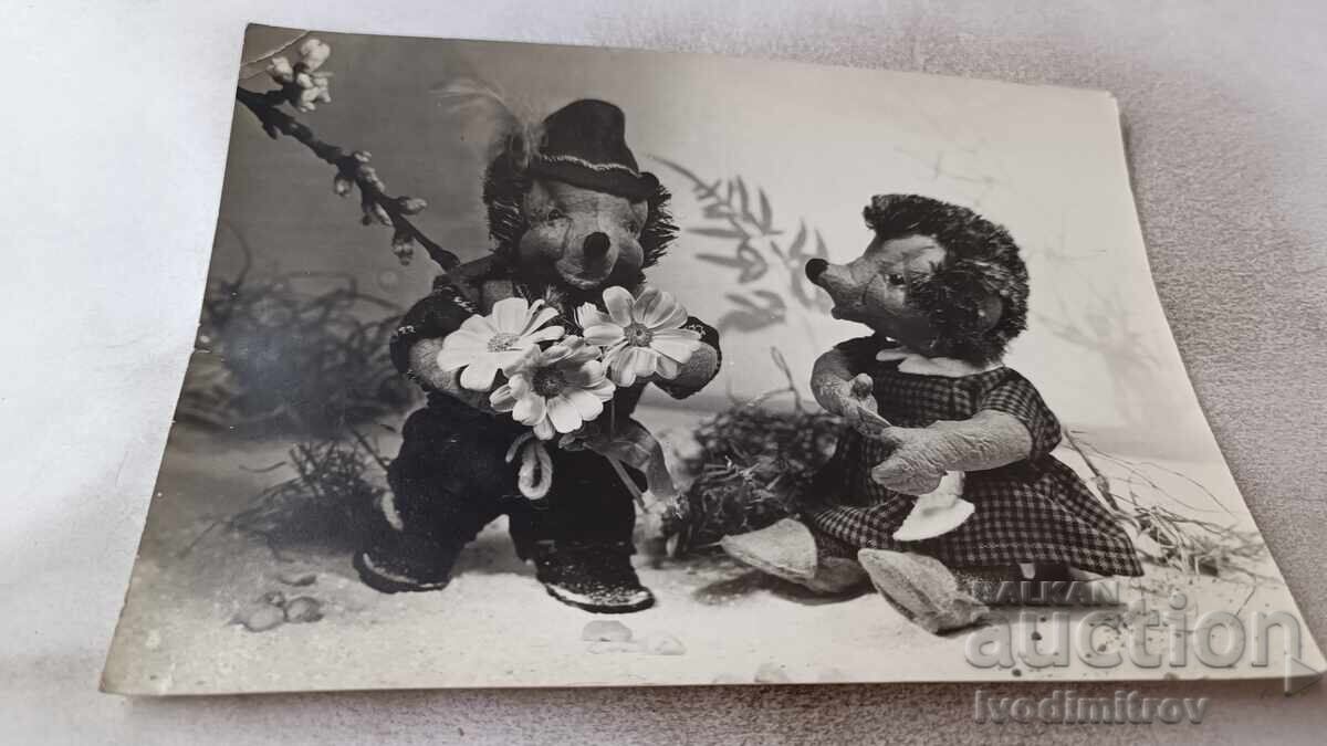 Пощенска картичка Макет и кукли 1951 Пощенска картичка Макет и кукли 1951