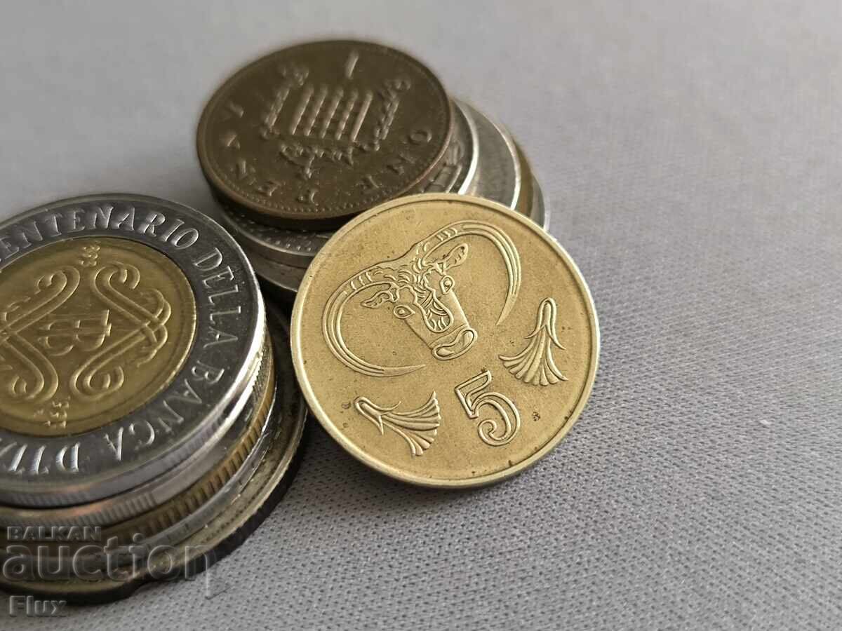 Монета - Кипър - 5 цента | 1998г. Монета - Кипър - 5 цента | 1998г.