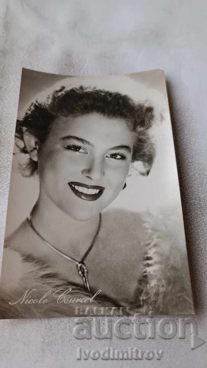 Carte poștală Nicole Courcel Carte poștală Nicole Courcel