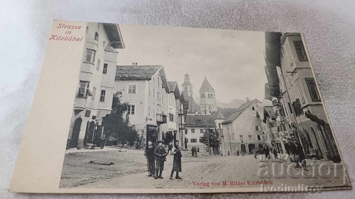 Cartolină poștală Strasse in Kitzbuhel Cartolină poștală Strasse in Kitzbuhel