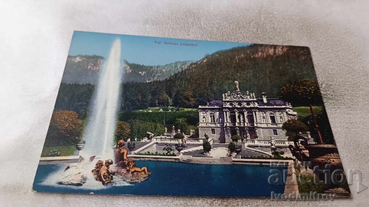 Cartolină poștală Kgl Schloss Linderhof Cartolină poștală Kgl Schloss Linderhof