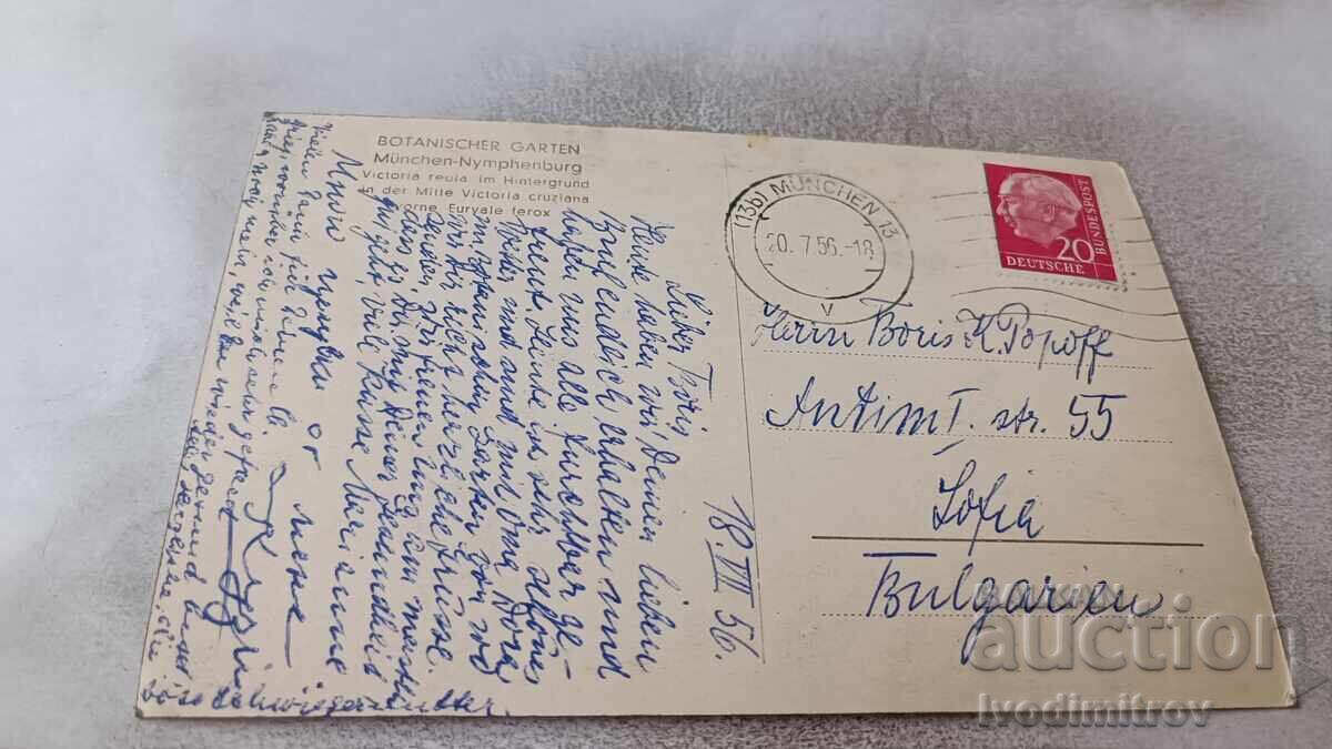 Cartolină poștală Munchen Botanischer Garten 1956 cu preț 0.95 BGN | € 0.49 Cartolină poștală Munchen Botanischer Garten 1956 cu preț 0.95 BGN | € 0.49
