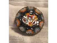 BROȘĂ VECHE MOZAIC VENEȚIAN. ITALIA!