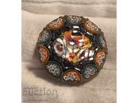 СТАРА БРОШКА ВЕНЕЦИАНСКА МОЗАЙКА. ИТАЛИЯ !