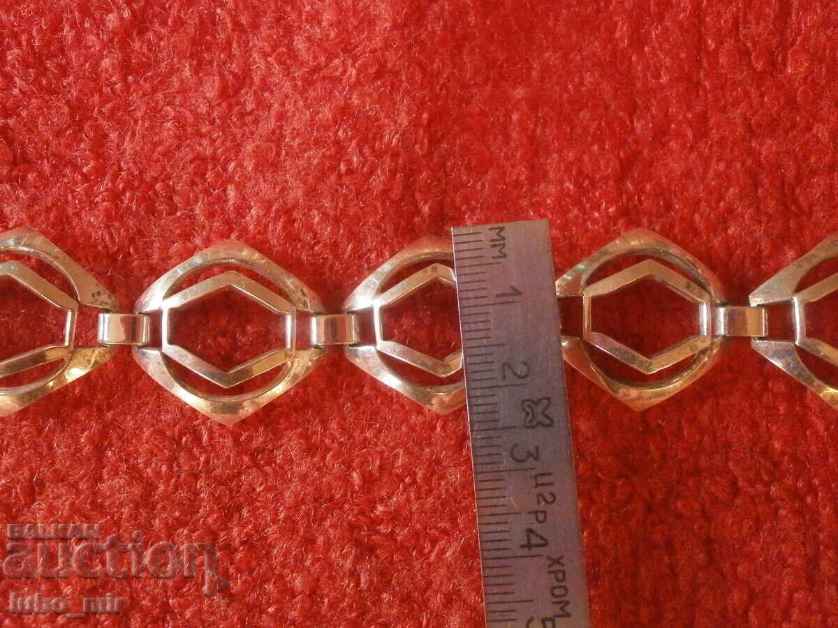 BRĂȚARĂ MASIVĂ DE DAMĂ DIN ARGINT VECHE - 5 BRĂȚARĂ MASIVĂ DE DAMĂ DIN ARGINT VECHE - 5