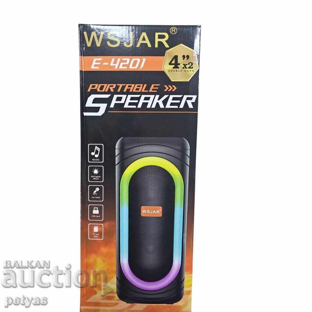 Доставка на Тонколона 2x4" с LED цветни светлини,WSJAR E4201 Доставка на Тонколона 2x4" с LED цветни светлини,WSJAR E4201