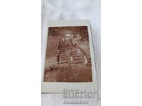 Fotografie Fete tinere în fața mănăstirii Sf. Ilie 1924