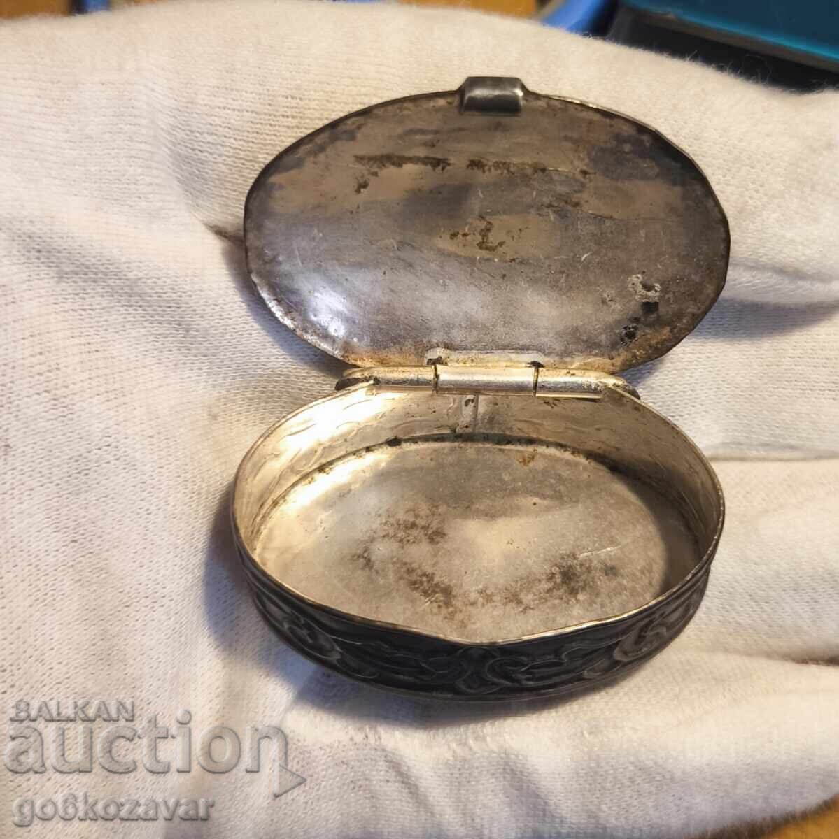 Cutie veche de argint lucrată manual! Argint 925! - 5 Cutie veche de argint lucrată manual! Argint 925! - 5