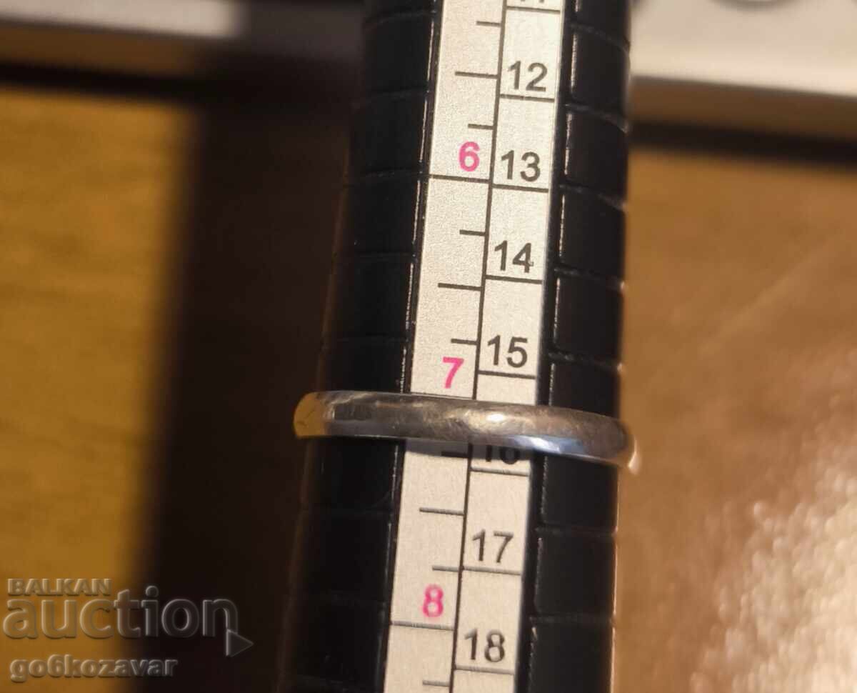 Inel de argint cu cabochon, piatră de lună ! - 6 Inel de argint cu cabochon, piatră de lună ! - 6