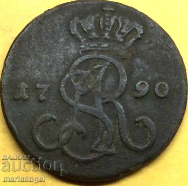 Πολωνία 1 grosz 1790 Βαρσοβία Stanislaw August Poniatowski Πολωνία 1 grosz 1790 Βαρσοβία Stanislaw August Poniatowski