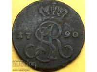 Полша 1 грош 1790 Варшава Станислав Август Понятовски