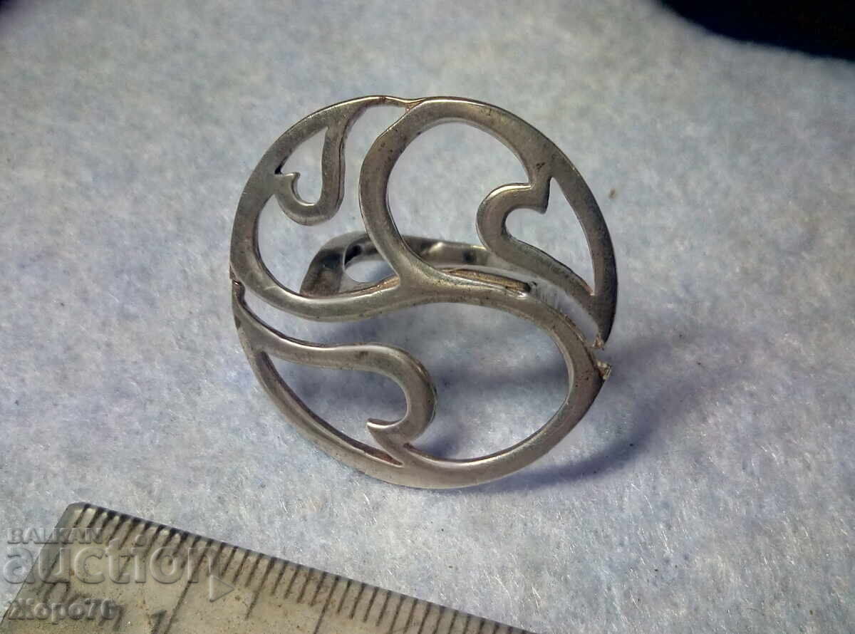 FRUMOS Elegant ENORM INEL ARGINT ARTA Design ARGINT 925 FRUMOS Elegant ENORM INEL ARGINT ARTA Design ARGINT 925