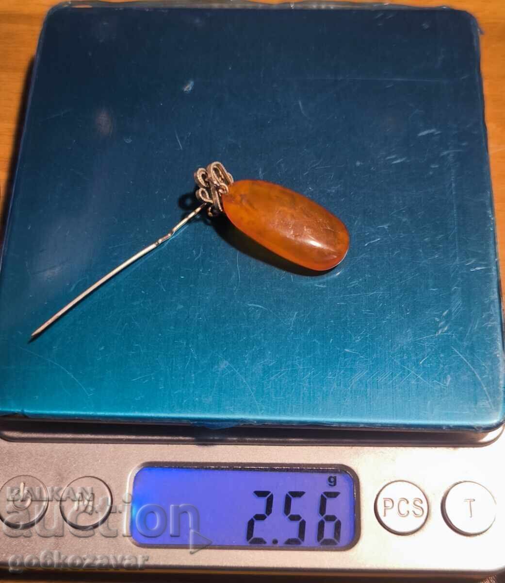 BROȘĂ VECHE CHIHIMBAR REGAL! - 5 BROȘĂ VECHE CHIHIMBAR REGAL! - 5