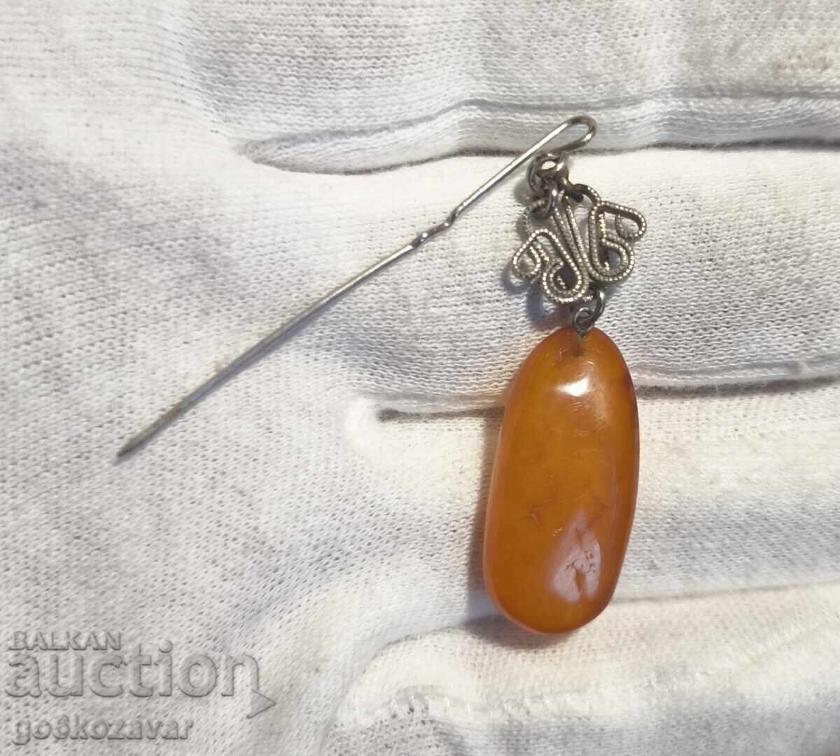 BROȘĂ VECHE CHIHIMBAR REGAL! BROȘĂ VECHE CHIHIMBAR REGAL!