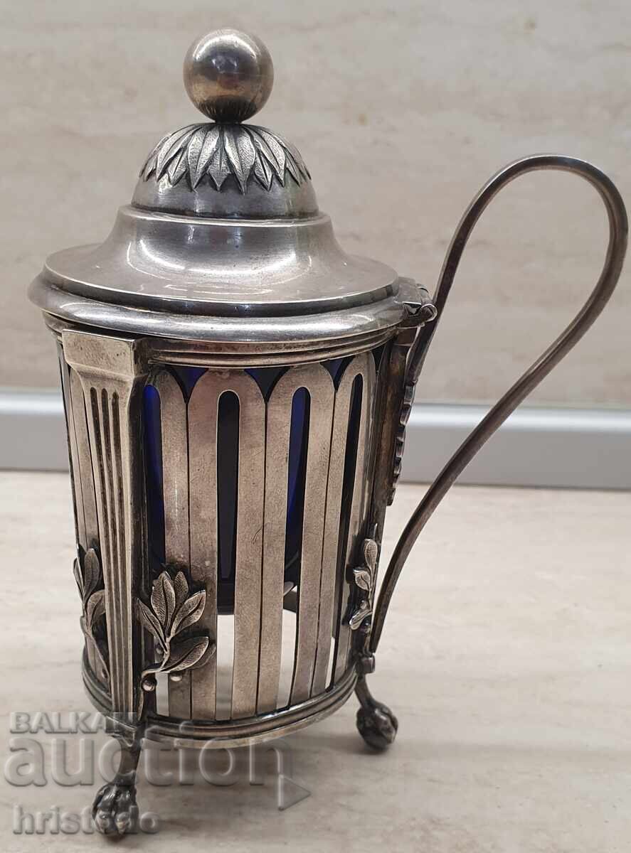 Γαλλικό ασημένιο μουστάρδας 1798 - 5