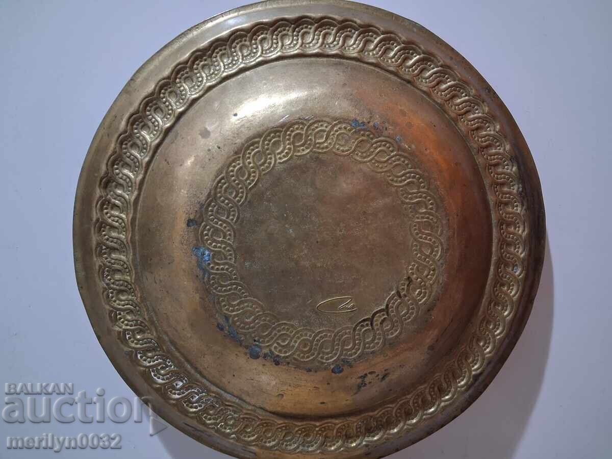 Παράδοση Μασίφ δίσκος ορείχαλκου ταψί πιάτο 70s διακόσμηση Παράδοση Μασίφ δίσκος ορείχαλκου ταψί πιάτο 70s διακόσμηση