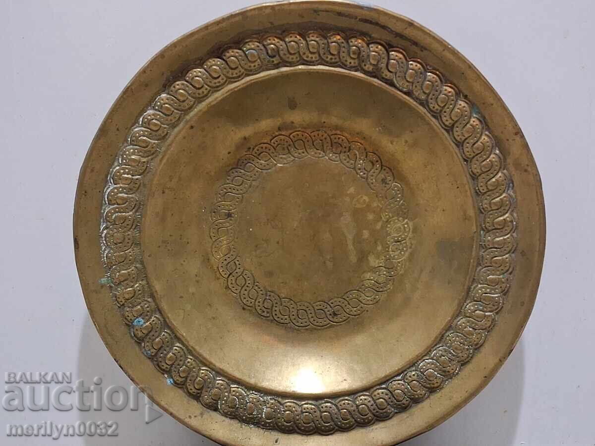 Μασίφ δίσκος ορείχαλκου ταψί πιάτο 70s διακόσμηση Μασίφ δίσκος ορείχαλκου ταψί πιάτο 70s διακόσμηση