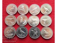 Турция 12 x 1 куруш 2020 птици