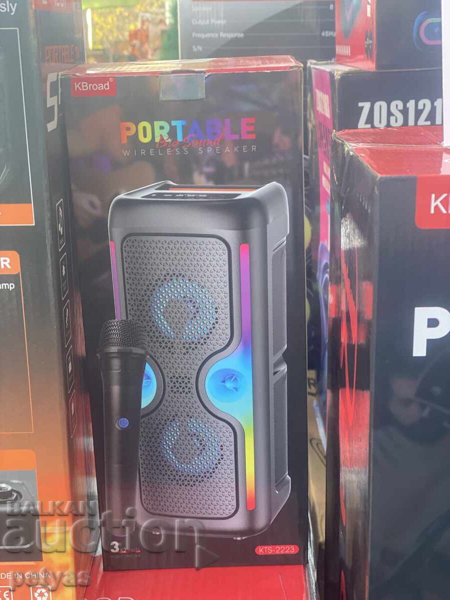 Livrarea Difuzor Bluetooth KTS 2223 cu microfon Livrarea Difuzor Bluetooth KTS 2223 cu microfon