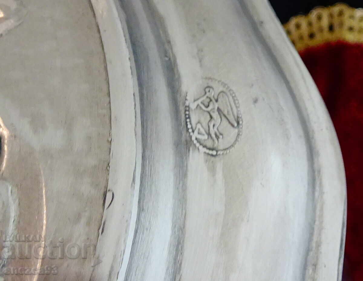 Калаена чиния с рицарски семеен герб,калаена сватба. - 5 Калаена чиния с рицарски семеен герб,калаена сватба. - 5