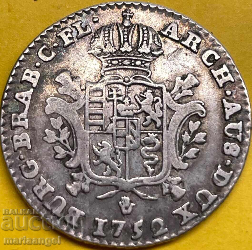 1/4 Дукатон 1752 Австрия Мария Терезия сребро с цена 196.00 лв. | € 100.21 1/4 Дукатон 1752 Австрия Мария Терезия сребро с цена 196.00 лв. | € 100.21