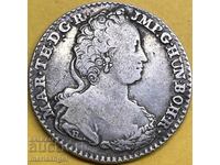 1/4 Ducat 1752 Austria Maria Tereza argint