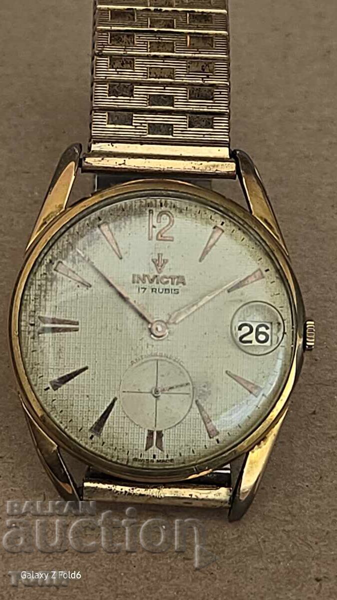 INVICTA SWISS MADE RAR AURIT FUNCTIONEAZĂ FĂRĂ GARANȚIE BZC! INVICTA SWISS MADE RAR AURIT FUNCTIONEAZĂ FĂRĂ GARANȚIE BZC!
