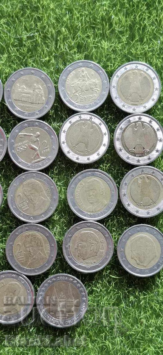 Lot of 2 Euro coins - 12 Lot of 2 Euro coins - 12