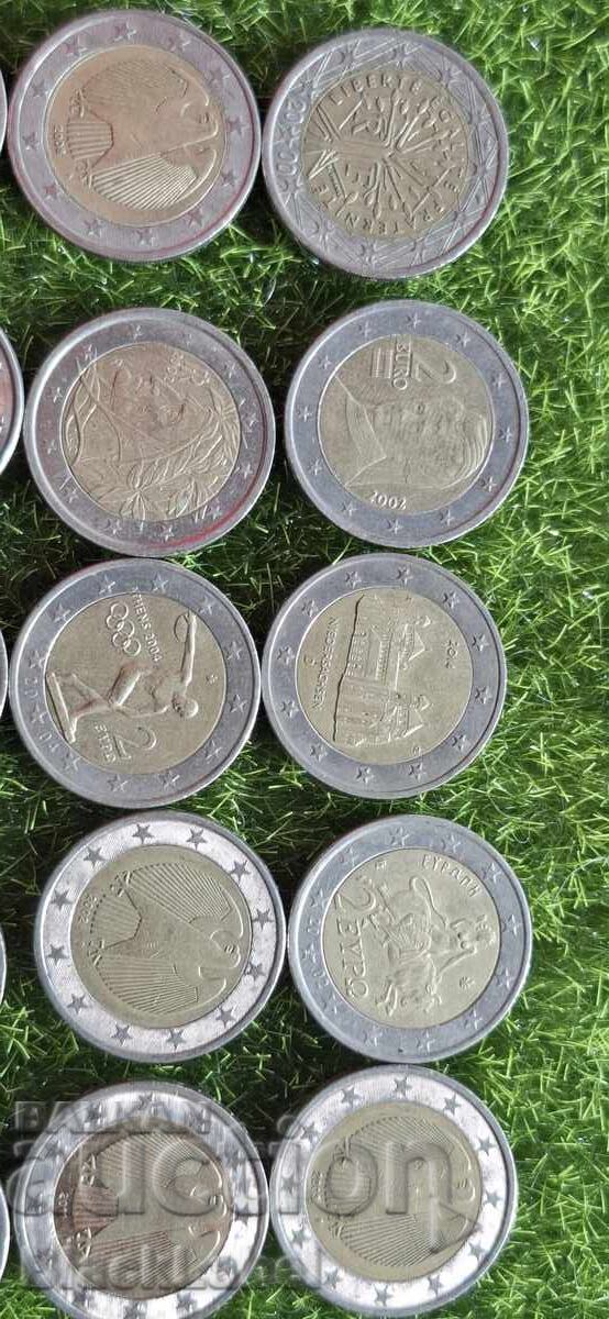 Lot of 2 Euro coins - 8 Lot of 2 Euro coins - 8