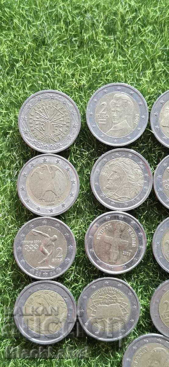 Lot of 2 Euro coins - 11 Lot of 2 Euro coins - 11